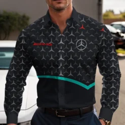 High Quality Men's Long Sleeve Button Shirt MERCEDES-CCY-0075349