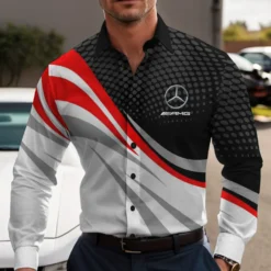 High Quality Men's Long Sleeve Button Shirt MERCEDES-CCY-0075352