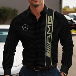 High Quality Men's Long Sleeve Button Shirt MERCEDES-CCY-0075353