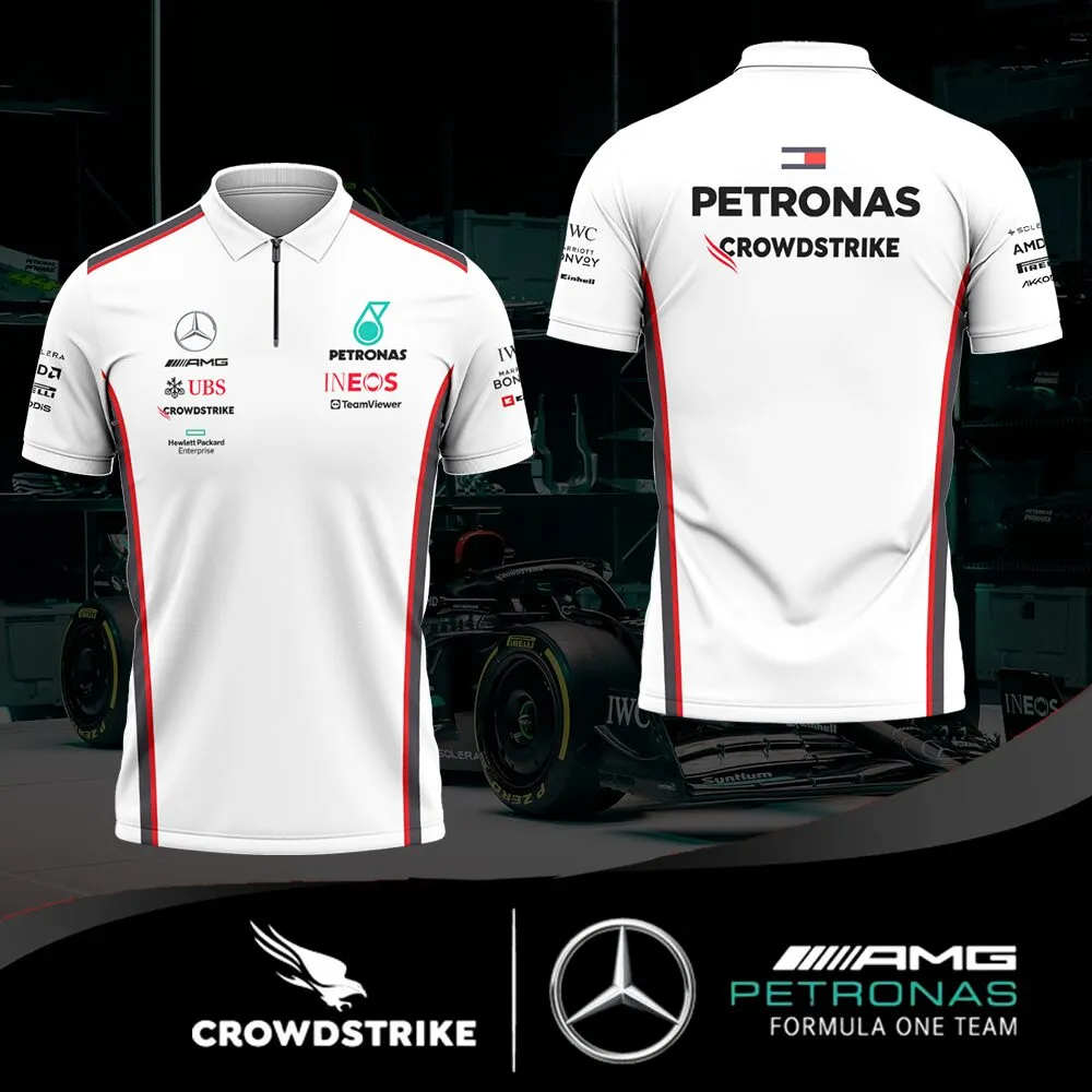 High Quality Men's Zip Polo Shirt MERCEDES-TZPO-0074757