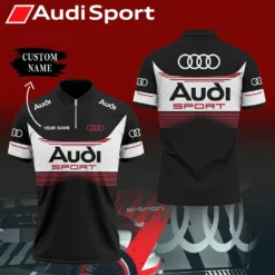 High Quality Customized Men's Zip Polo Shirt AUDI-TZPO-0074876