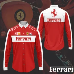 High Quality Men's Long Sleeve Button Shirt FERRARI-CCY-0075417