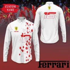 High Quality Customized Men's Long Sleeve Button Shirt FERRARI-CCY-0075434