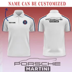 High Quality Customized Men's Zip Polo Shirt PORSCHE-TZPO-0074784