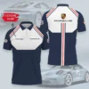 High Quality Customized Men's Zip Polo Shirt PORSCHE-TZPO-0074789