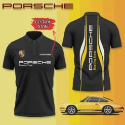 High Quality Customized Men's Zip Polo Shirt PORSCHE-TZPO-0074790