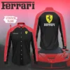 High Quality Customized Men's Long Sleeve Button Shirt FERRARI-CCY-0075433