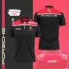 High Quality Customized Men's Zip Polo Shirt PORSCHE-TZPO-0074791