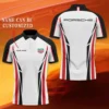 High Quality Customized Men's Zip Polo Shirt PORSCHE-TZPO-0074796