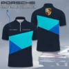 High Quality Customized Men's Zip Polo Shirt PORSCHE-TZPO-0074800