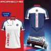 High Quality Customized Men's Zip Polo Shirt PORSCHE-TZPO-0074807