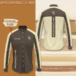 High Quality Customized Men's Long Sleeve Button Shirt PORSCHE-CCY-0075376