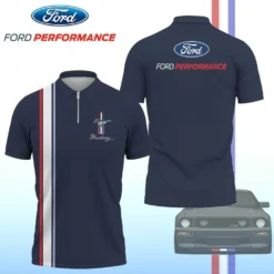 High Quality Men's Zip Polo Shirt FORD-TZPO-0074974