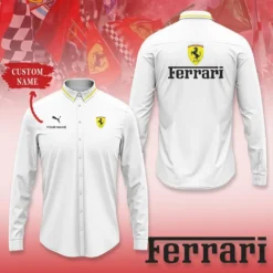 High Quality Customized Men's Long Sleeve Button Shirt FERRARI-CCY-0075431