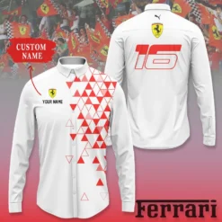 High Quality Customized Men's Long Sleeve Button Shirt FERRARI-CCY-0075429