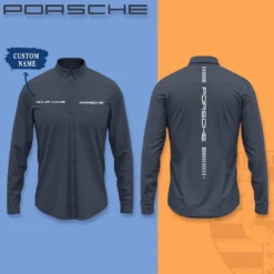 High Quality Customized Men's Long Sleeve Button Shirt PORSCHE-CCY-0075377