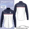 High Quality Customized Men's Long Sleeve Button Shirt PORSCHE-CCY-0075378