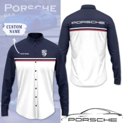 High Quality Customized Men's Long Sleeve Button Shirt PORSCHE-CCY-0075378