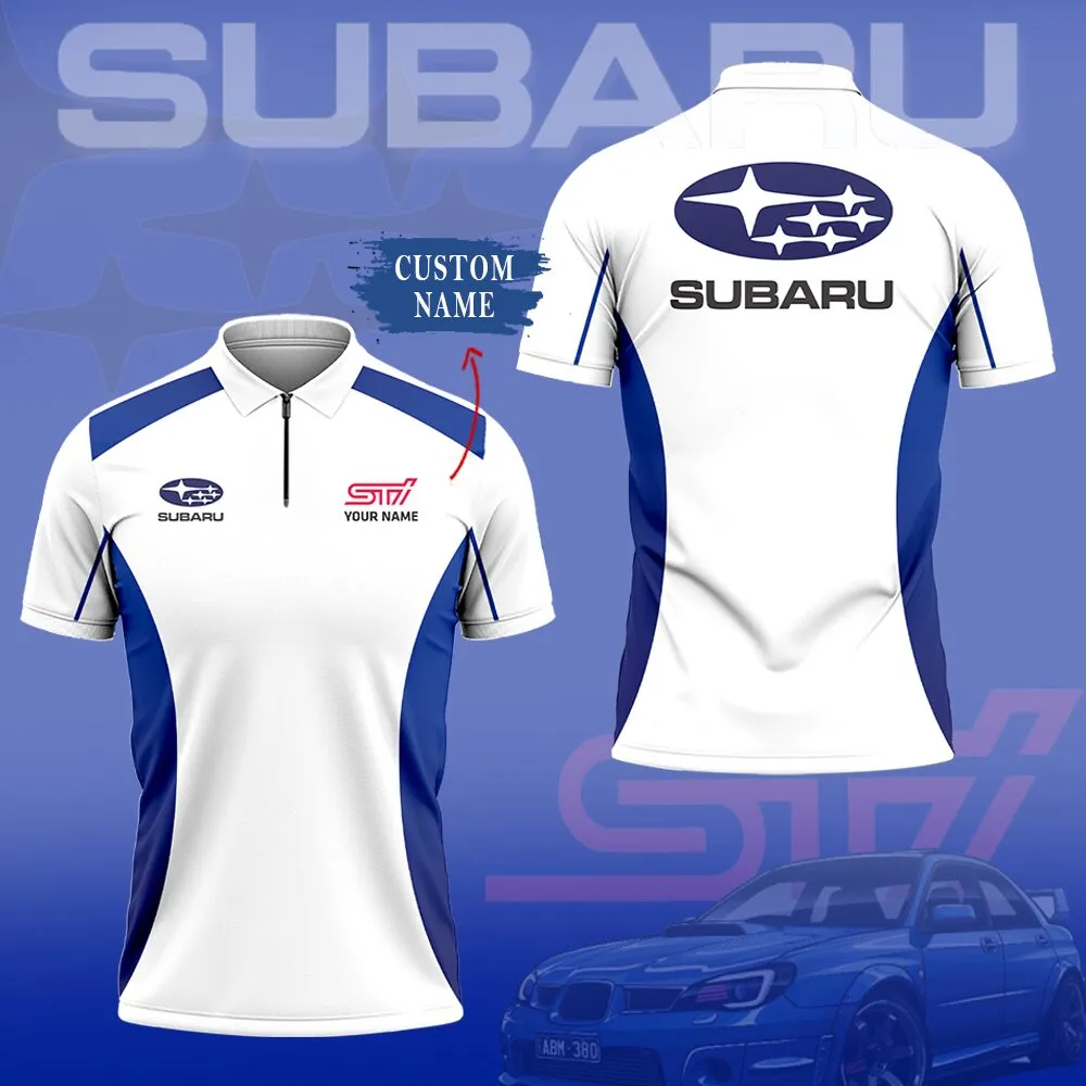 High Quality Customized Men's Zip Polo Shirt SUBARU-TZPO-0074922