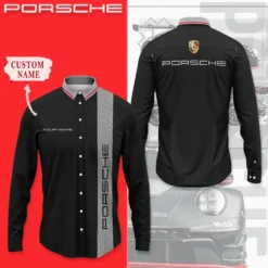 High Quality Customized Men's Long Sleeve Button Shirt PORSCHE-CCY-0075382