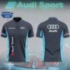 High Quality Customized Men's Zip Polo Shirt AUDI-TZPO-0074873