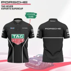 High Quality Customized Men's Zip Polo Shirt PORSCHE-TZPO-0074819