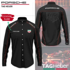 High Quality Customized Men's Long Sleeve Button Shirt PORSCHE-CCY-0075384