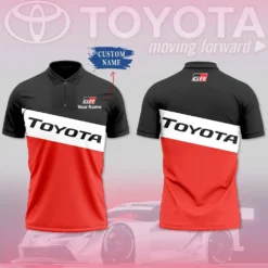 High Quality Customized Men's Zip Polo Shirt TOYOTA-TZPO-0074951