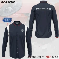 High Quality Customized Men's Long Sleeve Button Shirt PORSCHE-CCY-0075390