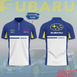 High Quality Customized Men's Zip Polo Shirt SUBARU-TZPO-0074923