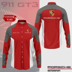 High Quality Customized Men's Long Sleeve Button Shirt PORSCHE-CCY-0075391