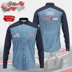 High Quality Customized Men's Long Sleeve Button Shirt AUDI-CCY-0075443