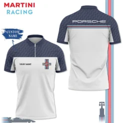 High Quality Customized Men's Zip Polo Shirt PORSCHE-TZPO-0074820