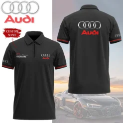 High Quality Customized Men's Zip Polo Shirt AUDI-TZPO-0074868