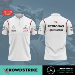 High Quality Customized Men's Zip Polo Shirt MERCEDES-TZPO-0074763