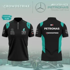 High Quality Customized Men's Zip Polo Shirt MERCEDES-TZPO-0074767