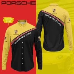 High Quality Customized Men's Long Sleeve Button Shirt PORSCHE-CCY-0075396