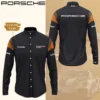 High Quality Customized Men's Long Sleeve Button Shirt PORSCHE-CCY-0075398