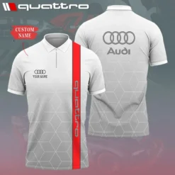 High Quality Customized Men's Zip Polo Shirt AUDI-TZPO-0074867
