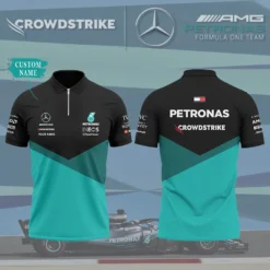 High Quality Customized Men's Zip Polo Shirt MERCEDES-TZPO-0074764