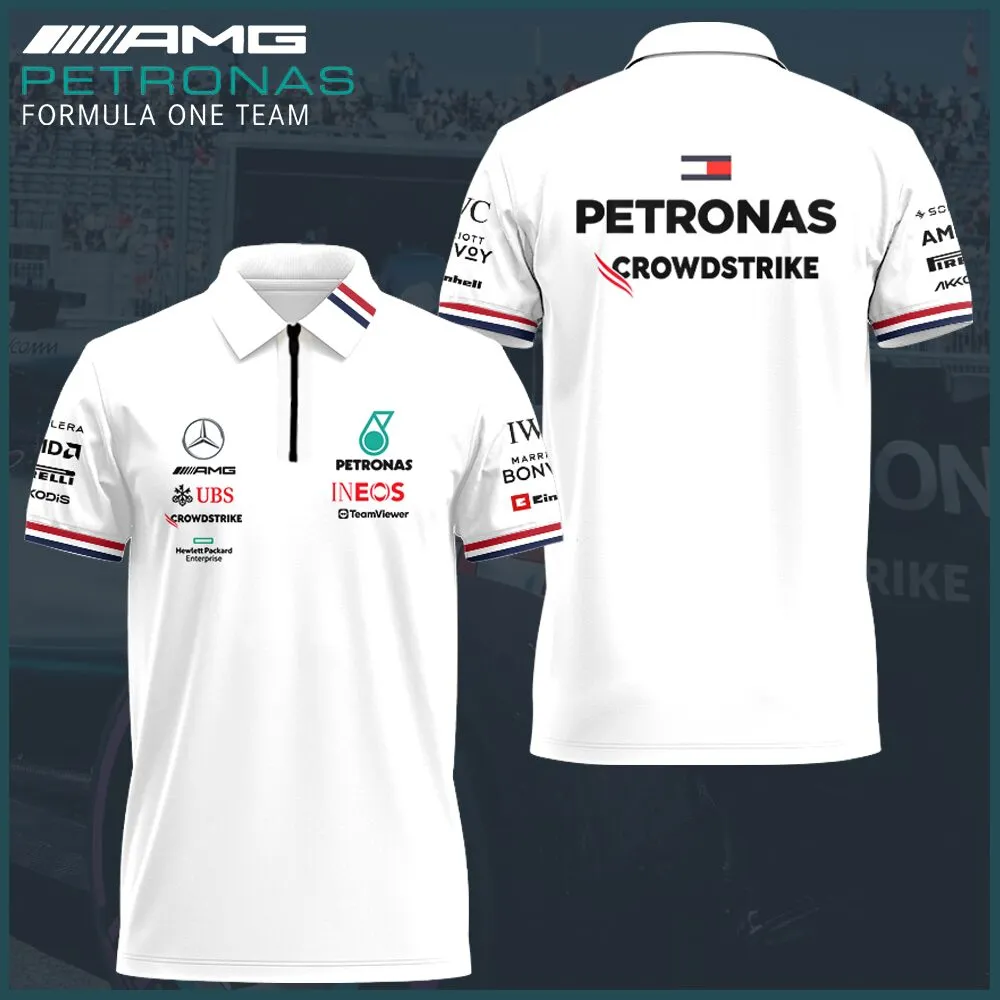 High Quality Men's Zip Polo Shirt MERCEDES-TZPO-0074760