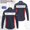 High Quality Customized Men's Long Sleeve Button Shirt PORSCHE-CCY-0075401