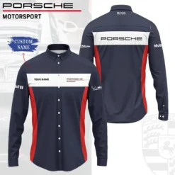 High Quality Customized Men's Long Sleeve Button Shirt PORSCHE-CCY-0075401