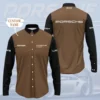 High Quality Customized Men's Long Sleeve Button Shirt PORSCHE-CCY-0075402