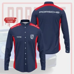 High Quality Customized Men's Long Sleeve Button Shirt PORSCHE-CCY-0075404