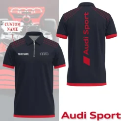 High Quality Customized Men's Zip Polo Shirt AUDI-TZPO-0074864