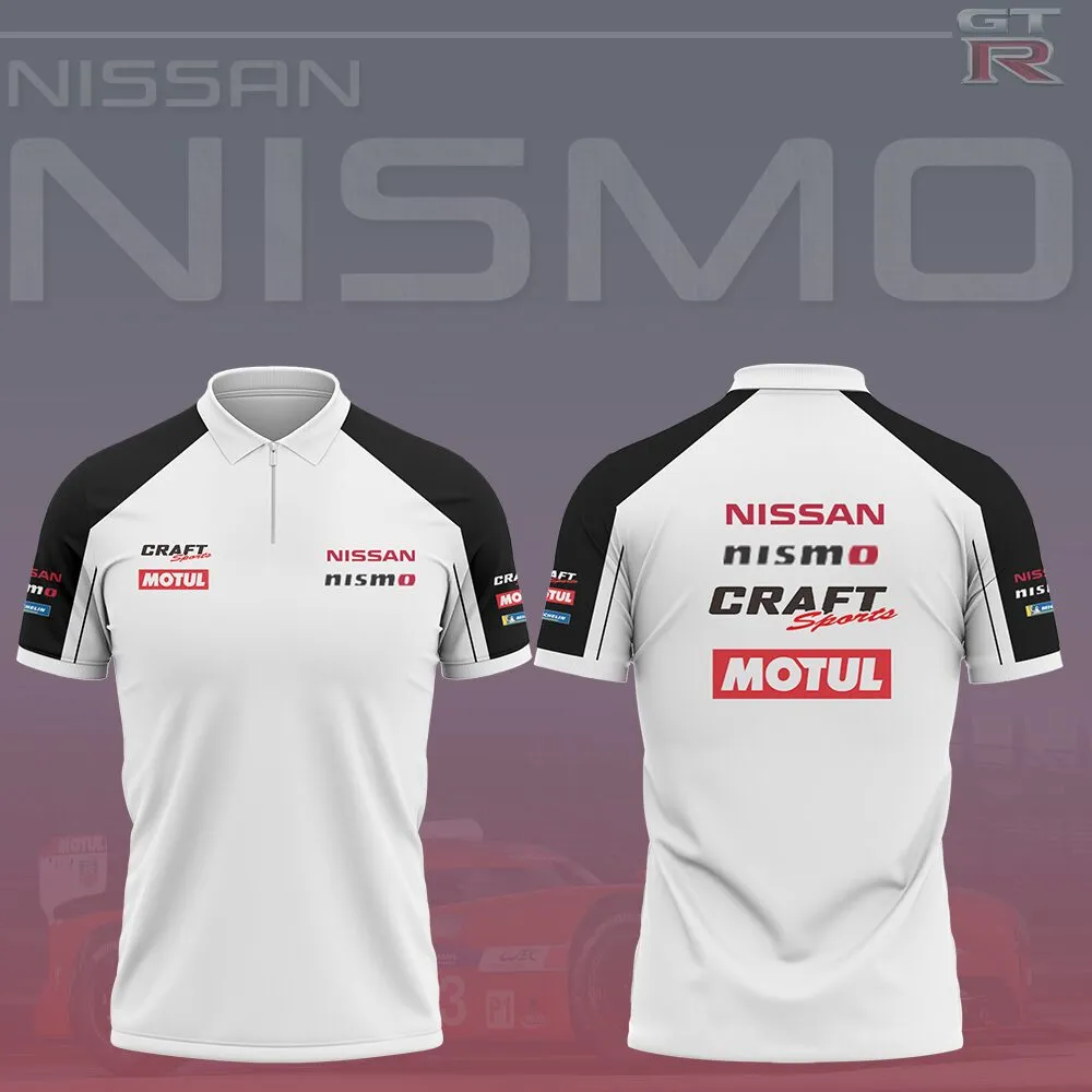 High Quality Men's Zip Polo Shirt NISSAN-TZPO-0074912
