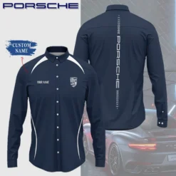 High Quality Customized Men's Long Sleeve Button Shirt PORSCHE-CCY-0075405