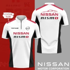 High Quality Customized Men's Zip Polo Shirt NISSAN-TZPO-0074882