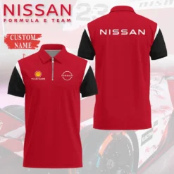 High Quality Customized Men's Zip Polo Shirt NISSAN-TZPO-0074884